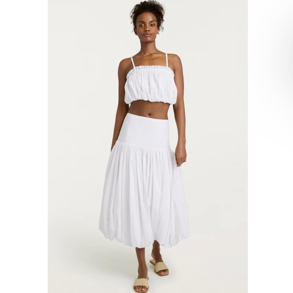 NEW CINQ A SEPT REVOLVE WHITE CROP TOP - Picture 12 of 13